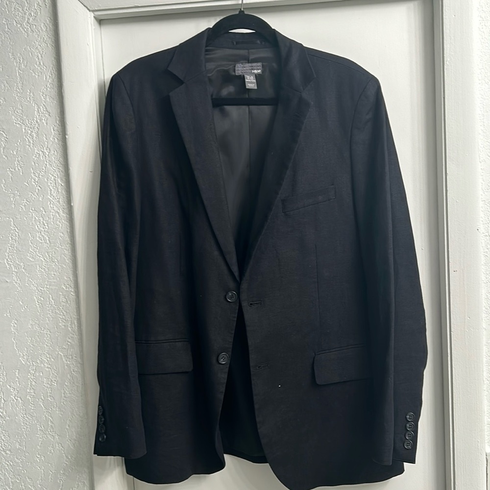 Black linen jacket